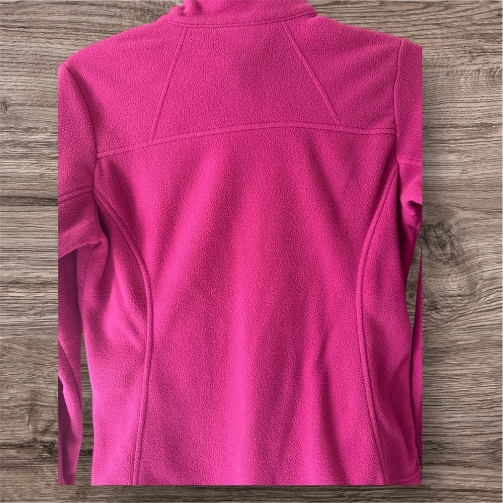 Used Columbia Women's Fuchsia Full-Zip Fleece Jacket - Size M - Picture 3 of 8